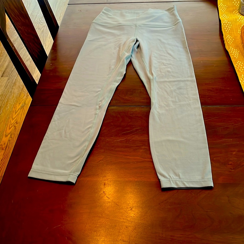 Lulu Align (I think!) leggings, light blue